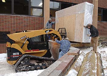 Diorama in crate.