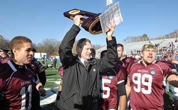 Bob Nielson with team & NCAA Division II trophy.