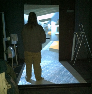 Image from ongoing work on the immersive display.