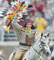 Florida State Seminoles mascot.