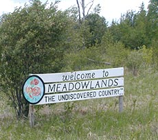 Welcome to Meadowlands sign