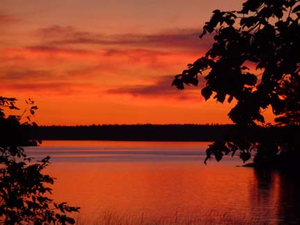Pelican Lake sunset