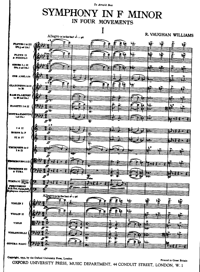 This Is A Good Example Of The Scoring Of A Large Orchestral Work 